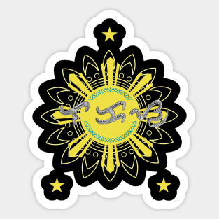 Philippine 3 Stars & Sun / Baybayin word Lakas (Strength) Sticker